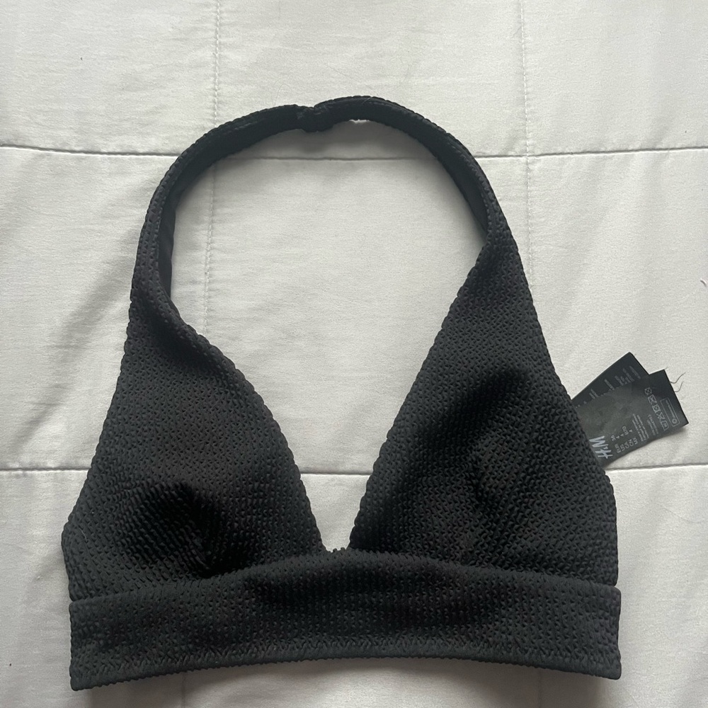 Black Halter Bralette